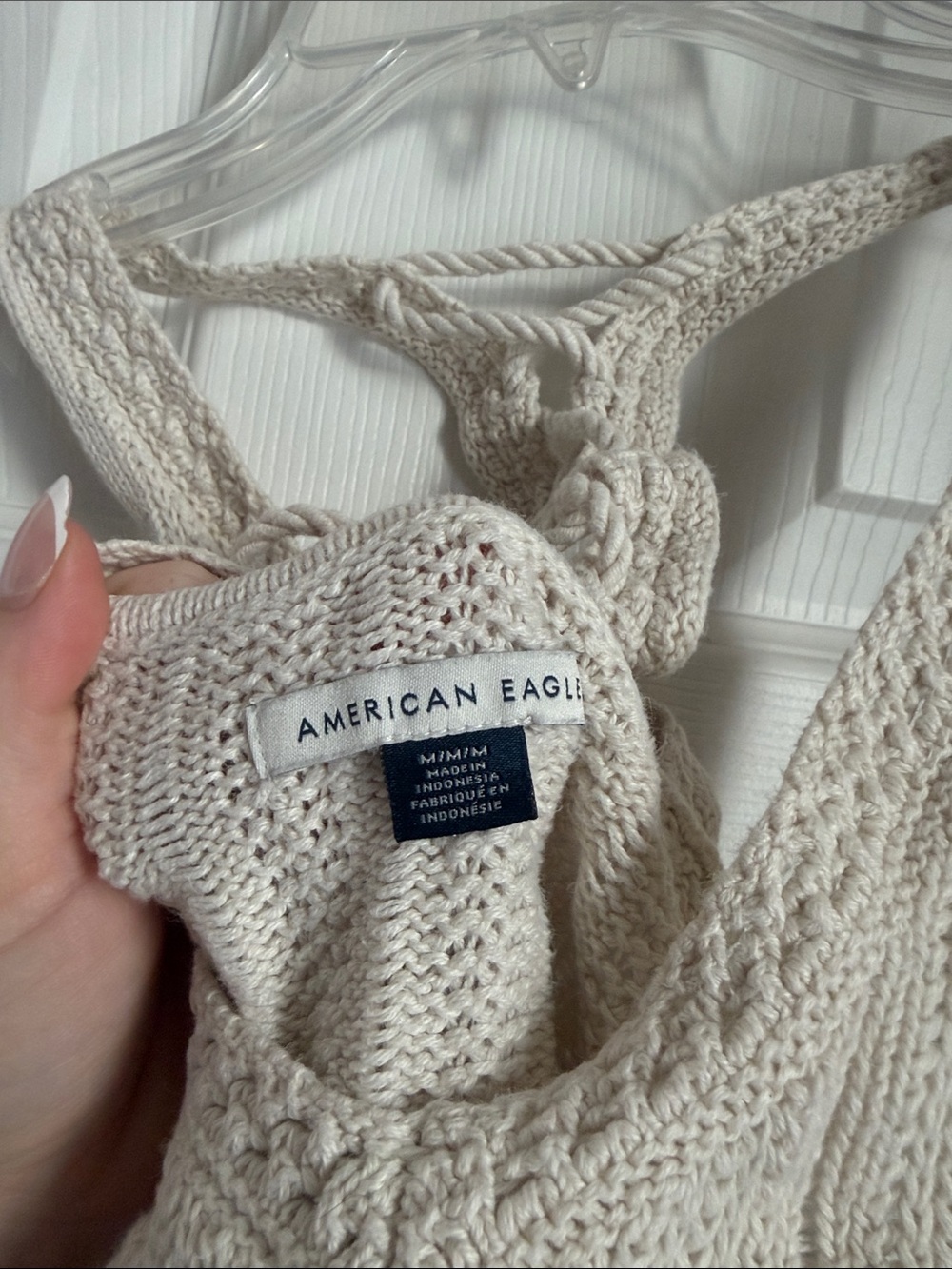 American Eagle Outfitters Cream Knit Coverup - Picture 2 of 3